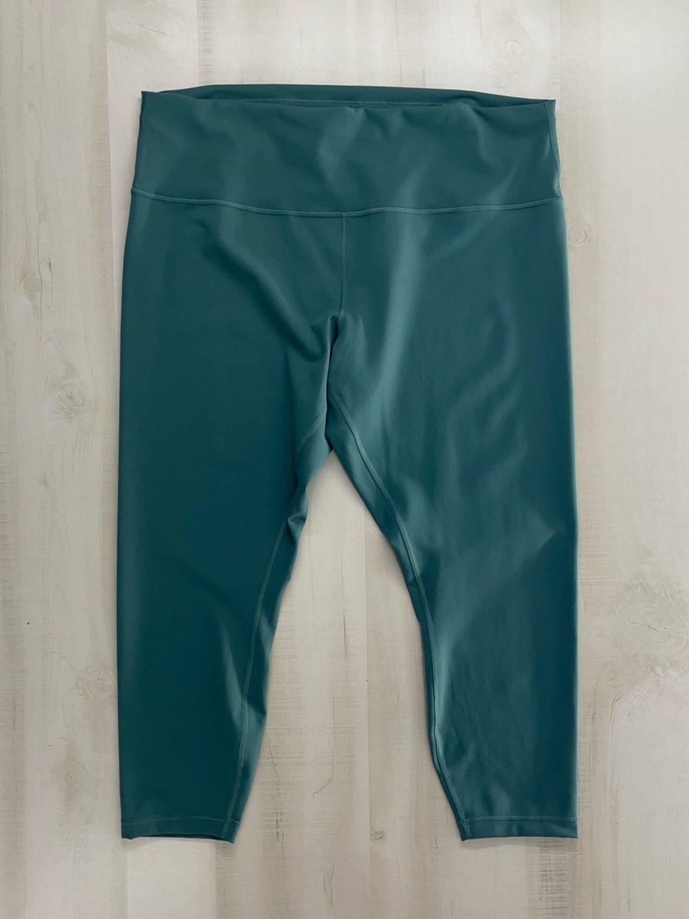 LULULEMON womens green align high rise crop stretch leggings workout lounge yoga - Picture 3 of 7